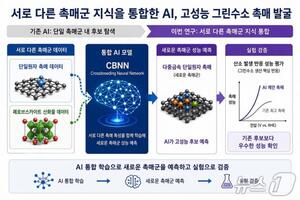 IBS, AI로 그린수소 생산 혁신…기존 없던 촉매 찾아 성능까지 예측